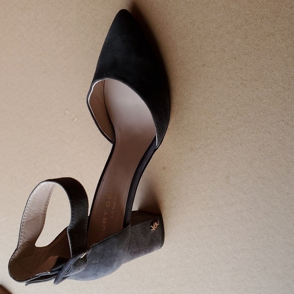 Kurt Geiger London Grey brown suede classic pump size 39 (US 8) sexy! - Picture 2 of 15